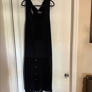 Johnny Was t-shirt Black Sleeveless Maxi Dress